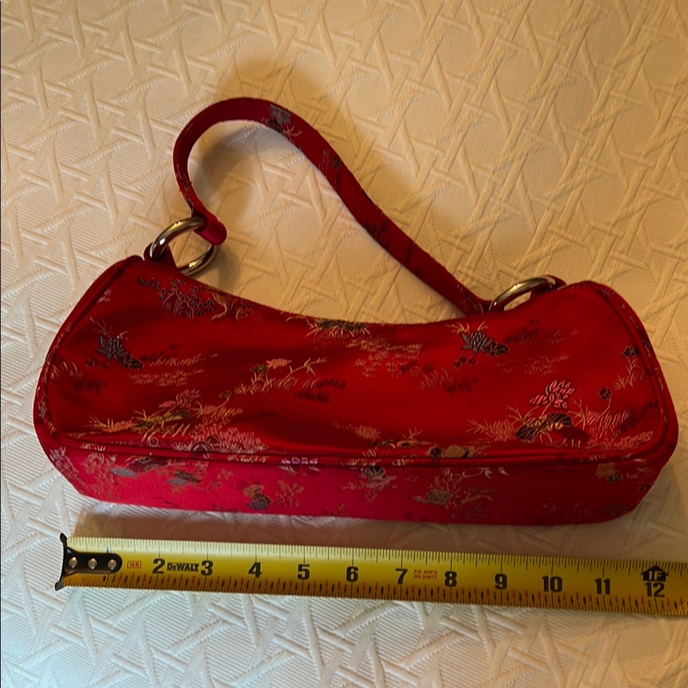 Source Unknown Red Shoulder Bag Structured Design - Picture 7 of 7